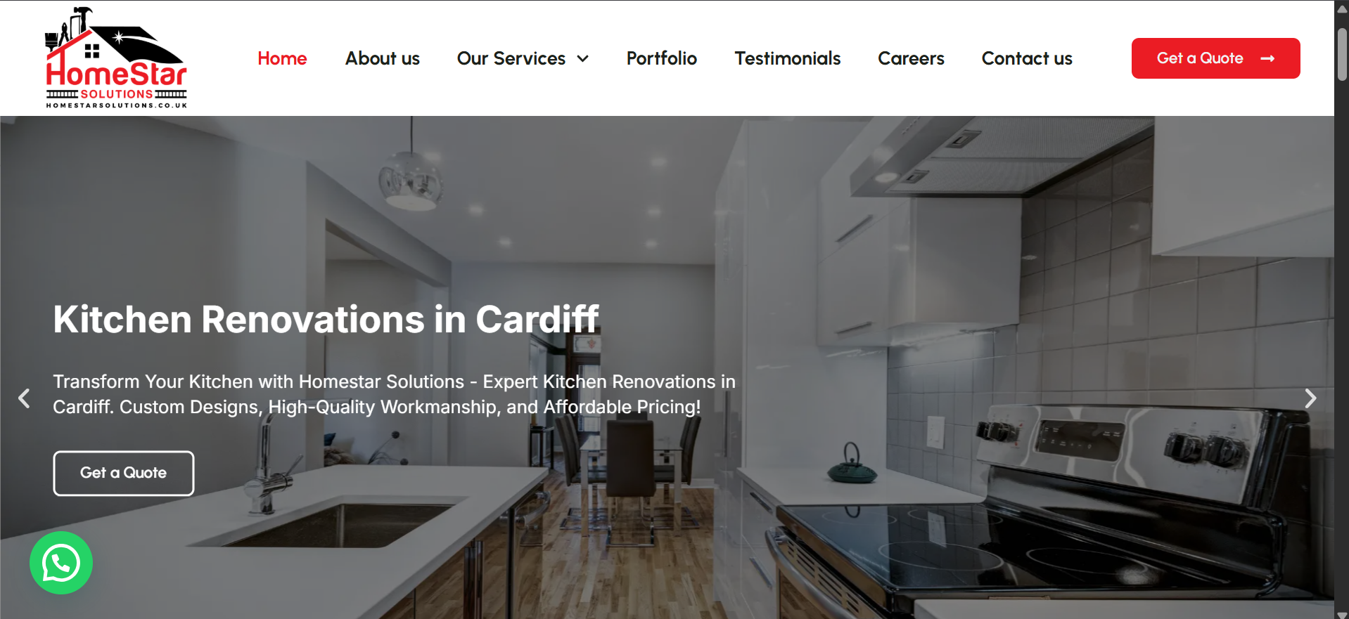 HomeStar Solutions website preview